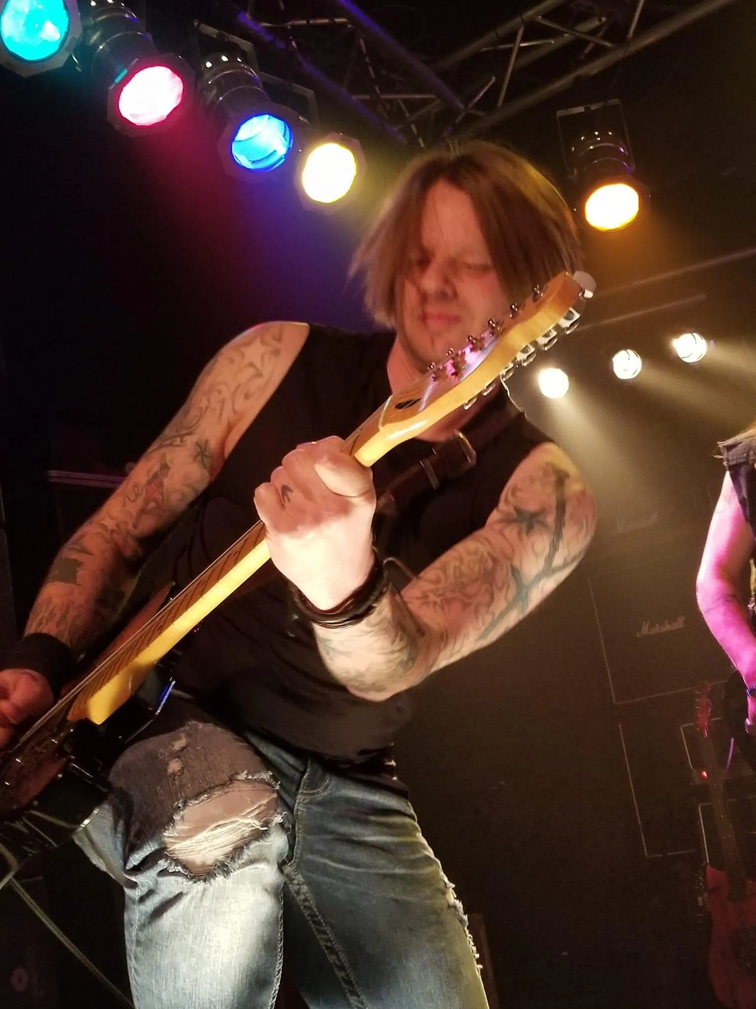 Jason Haven playing guitar in Las Vegas at Vamp'd