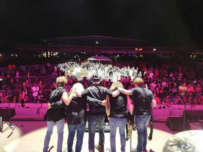 Jason Haven with the Ron Keel Band at the Full Throttle Saloon