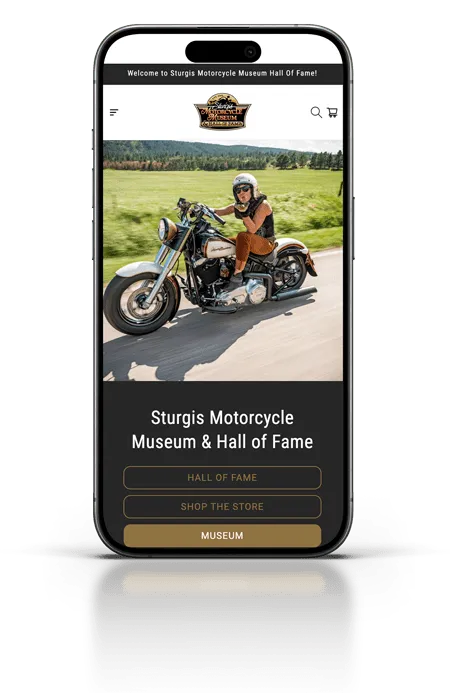 Sturgis Motorcycle Museum mobile website design