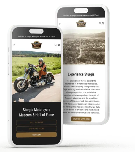 Shopify website on mobile phones