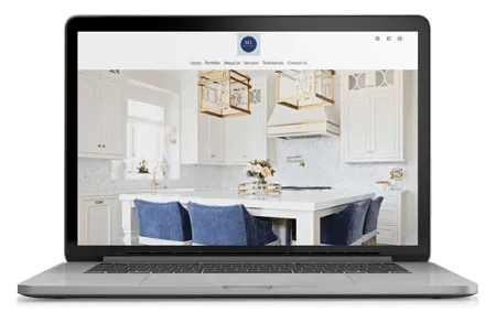 Interior design website home page